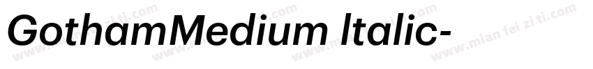 GothamMedium ltalic字体转换